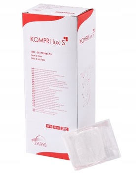 KOMPRESY GAZOWE 5x5cm 50x3=150szt. GAZIKI JAŁOWE