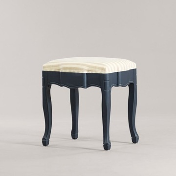 Taboret elegancki drewniany puf siedzisko podnóżek