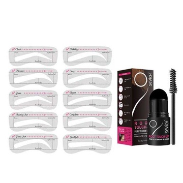 Sevich Root Touch Up Eyebrow and Hair - Пудра для бровей и волос + Шаблоны