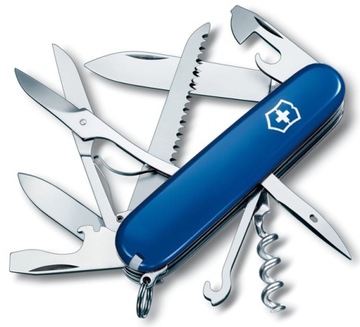 Victorinox 1.3713, scyzoryk Huntsman, 91 mm, 15 funkcji, niebieski