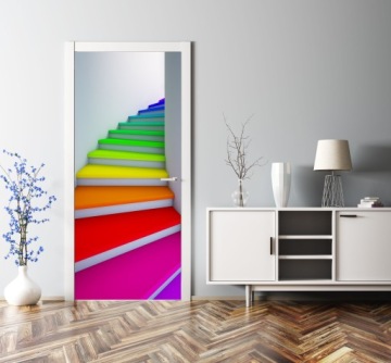 Самоклеящаяся наклейка на дверь COLOUR 3D