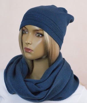 КОМПЛЕКТ ШАПКА без помпона+ЮБКА №45