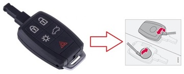 OE BATERIE KLÍČ BMW PRO VOLVO C30 C70 S40 V50