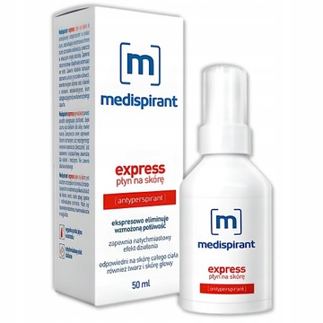 Medispirant Express antiperspirant eliminuje wzmożoną potliwość 50 ml