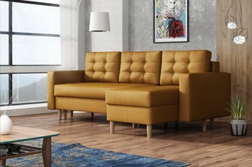 ANA modny narożnik skandynawski dwa pojemniki sofa