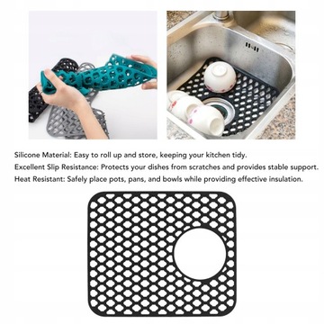 KRATKA DO ZLEWU SILIKON MATA OCHRONNA 35X30 DUŻY