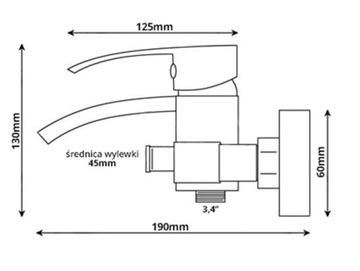 ELVA ЧЕРНЫЙ СМЕСИТЕЛЬ ДЛЯ ВАННЫ ВОДОПАД КАСКАД FAP