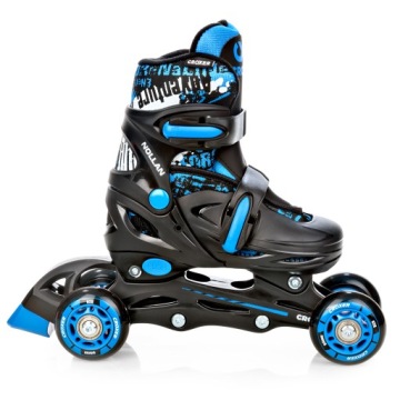 Роликовые коньки Роликовые коньки Регулируемые колеса 4в1 Croxer Nollan 34-37 со светодиодной подсветкой
