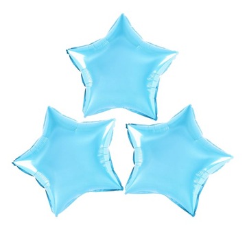 Balon foliowy gwiazda urodziny roczek ślub 3 szt