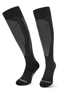 SPAIO SKARPETY KOMPRESJA COOLMAX BLACK/GREY 38-40