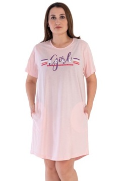 Koszula Nocna bawełna 4XL +size Vienetta kieszenie