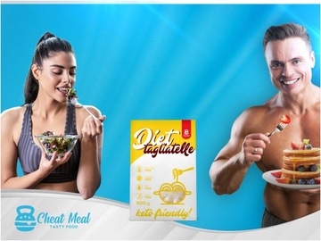 Makaron konjac bio keto Tagliatelle bezglutenowy 400 g diet vege CHEAT MEAL