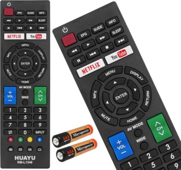 PILOT UNIWERSALNY DO TV TELEWIZORÓW SHARP NETFLIX YOUTUBE BATERIE GRATIS