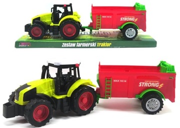 TRAKTOR Z PRZYCZEPĄ ROZRZUTNIK 48t