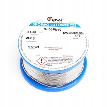 ОЛБА С ФЛЮСОМ CYNEL SN60PB40-SW26 1,00 250G