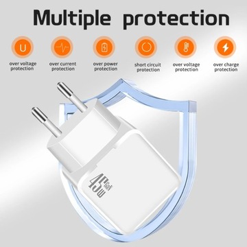 Ładowarka USB C 45 W GaN typu C Szybkie ładowanie dla iPhone'a 15 14 Pro Max Samsung