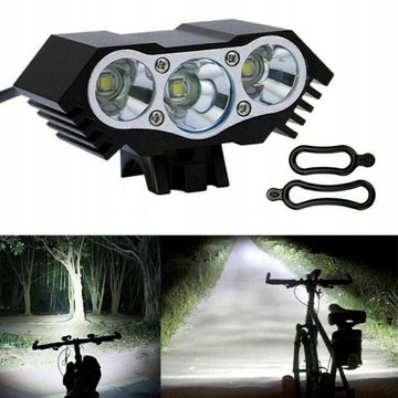 LM Solarstorm 3x Cree XM-L LED 4-modami rowerowa l
