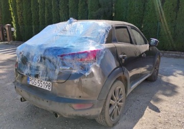 Mazda CX-3 2017 Mazda CX-3 2017r, Salonowa. 1.5 Diesel. Uszkodzony dach. Poobijany. Jezdzi, zdjęcie 3