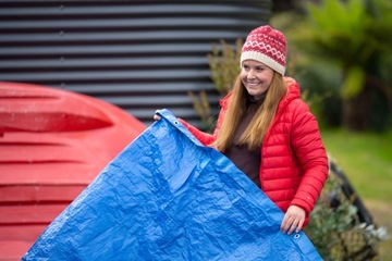 Брезент армированный СИНИЙ 3 х 4 м 60г