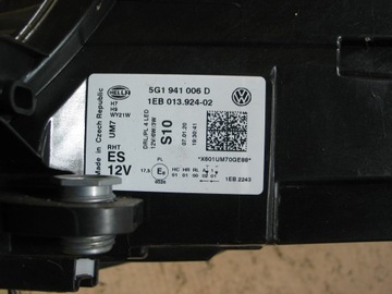 передний фонарь vw Golf 7 VII лифт 16-20 лет 5Г1941006Д