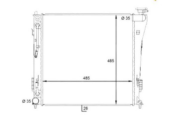 CHLADIČ HYUNDAI I40 1,7CRDI 12- NRF