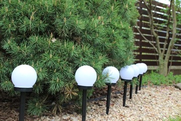 10 светодиодных САДОВЫХ ЛАМП СОЛНЕЧНЫХ ШАРОВ БЕЛЫХ ЛАМП