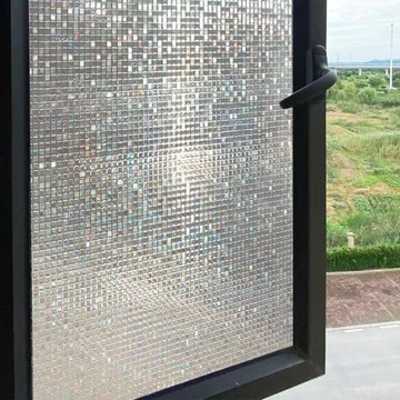 ОКНО ДЛЯ ВАННОЙ КОМНАТЫ ФОЛЬГОВЫЙ ДУШ, ЗАЩИЩАЮЩИЙ ПРИВАТНОСТЬ 45*100см