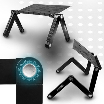 Duronic DML121 Подставка для ноутбука, стол, черный