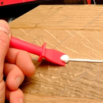 Zestaw do klejenia tacka pędzelki grzebień silikon do nakładania kleju