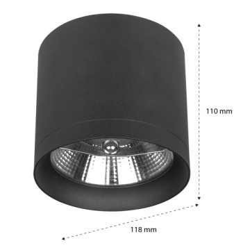 Накладной светильник GU10 Halogen AR111 LED MOVABLE