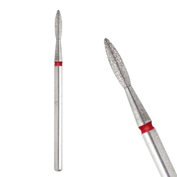 Staleks Frez Diamentowy Do Skórek Płomyk Czerwony FA10R021 2,1/8mm