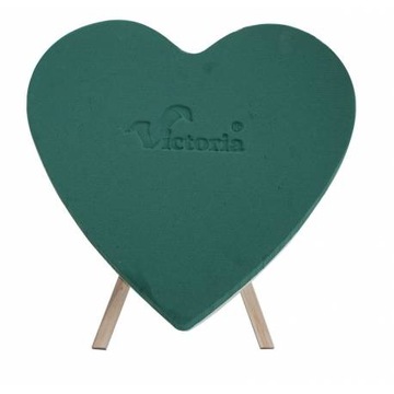 Serce na stojaku 38 cm Pełne Styrodur VICTORIA