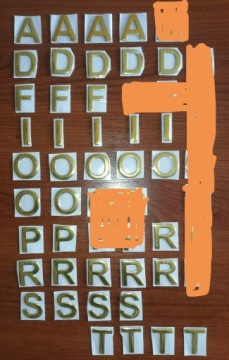 ЗОЛОТЫЕ ХРОМИРОВАННЫЕ БУКВЫ, 3D ЗНАКИ, САМОКЛЕЯЩИЕСЯ НАКЛЕЙКИ