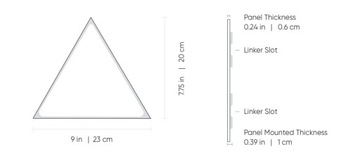 Nanoleaf Ultra Black Triangles 9 световых панелей