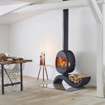 Закаленное стекло для каминной печи 100х80 см