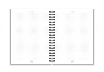 Еженедельный планировщик на 2026 год, спиральный, А5, офисный планировщик MONSTERA