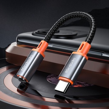 MCDODO АДАПТЕР USB-C MINI JACK 3,5 ММ АДАПТЕР AUX КАБЕЛЬ ДЛЯ SAMSUNG DAC