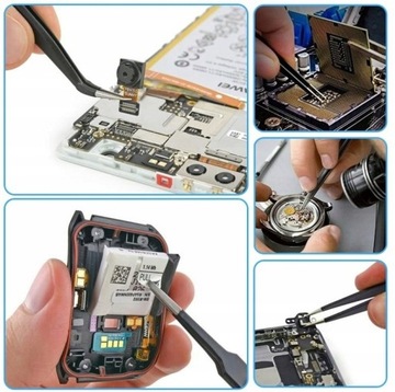 Прецизионные пинцеты Набор универсальных прецизионных пинцетов Пинцеты, 9 шт. в футляре