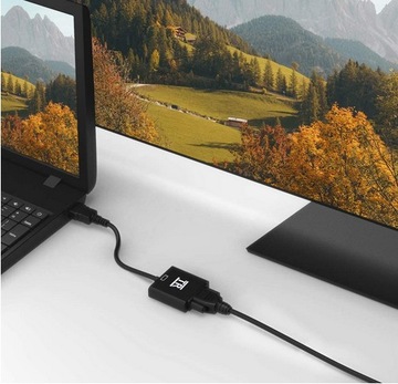 Позолоченный адаптер HDMI-VGA с аудиовходом