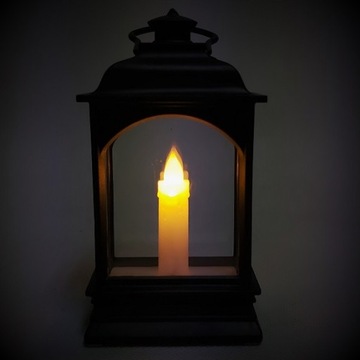 ДЕКОРАТИВНЫЙ ФОНАРЬ, СВЕЧА СВЕТОДИОДНАЯ, ЛАМПА ЧЕРНАЯ СВЕЧА