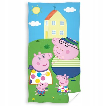 Świnka Peppa rodzinka George ręcznik bawełniany 70x140