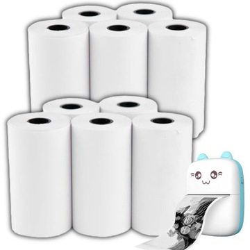 PAPIER ROLKI TERMICZNE WKŁADY DO DRUKARKI TERMICZNEJ DRUKUŚ 10 SZT