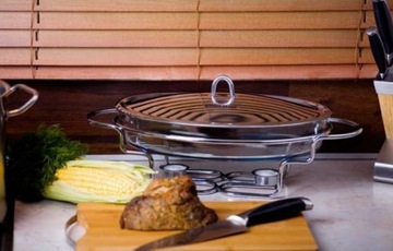 Нагреватель 3 л Посуда жаропрочная ОВАЛ 1411