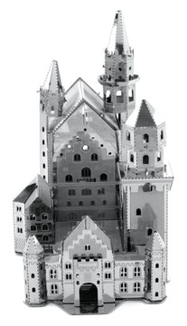 Металлическая Земля Замок Нойшванштайн 3D Металлическая Модель