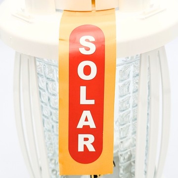 Солнечная могильная свеча Светодиодный солнечный фонарь Белая святыня Роза 25 см