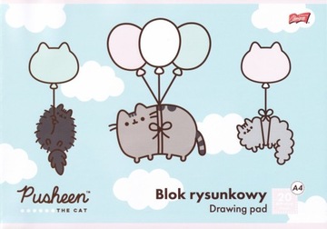 Blok rysunkowy A4 20 k. Pusheen, Unipap