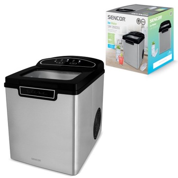 Kostkarka do lodu 12kg/24h LED 2 rozmiary kostek 105W Sencor SIM 3500SS