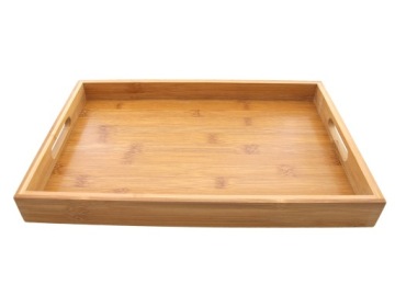 БАМБУКОВЫЙ ПОДНОС ДЛЯ ЗАВТРАКА ДЕРЕВЯННЫЙ ПОДДОН 38x25 ПРЯМОУГОЛЬНЫЙ