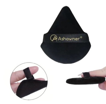 ШАЙБА ДЛЯ ПОРОШКИ ДЛЯ МАКИЯЖА, ТРЕУГОЛЬНАЯ, МЯГКАЯ ДЛЯ НАНЕСЕНИЯ ПОРОШКИ