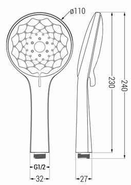 ДУШЕВОЙ НАБОР MEXEN HAND HAND R-74 ХРОМИРОВАННЫЙ ШЛАНГ
